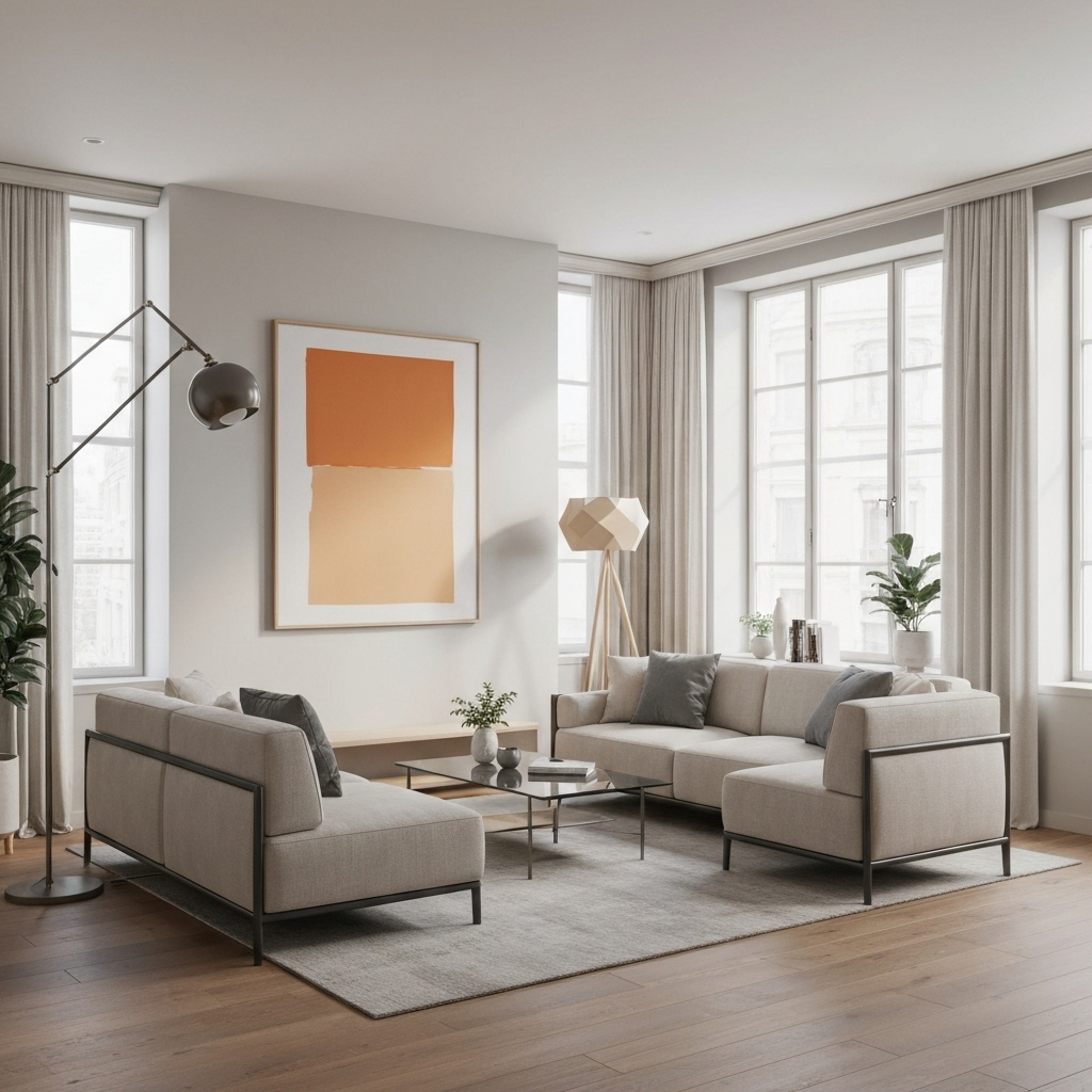 Salón contemporáneo renovado